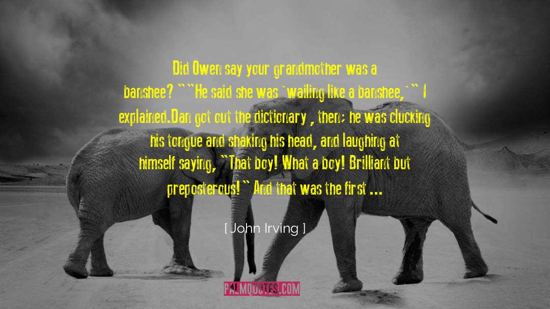 Your Grandmother quotes by John Irving