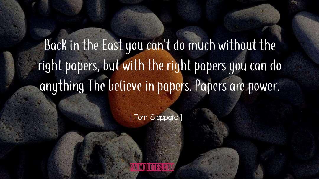 Your Papers Are Not In Order Movie quotes by Tom Stoppard