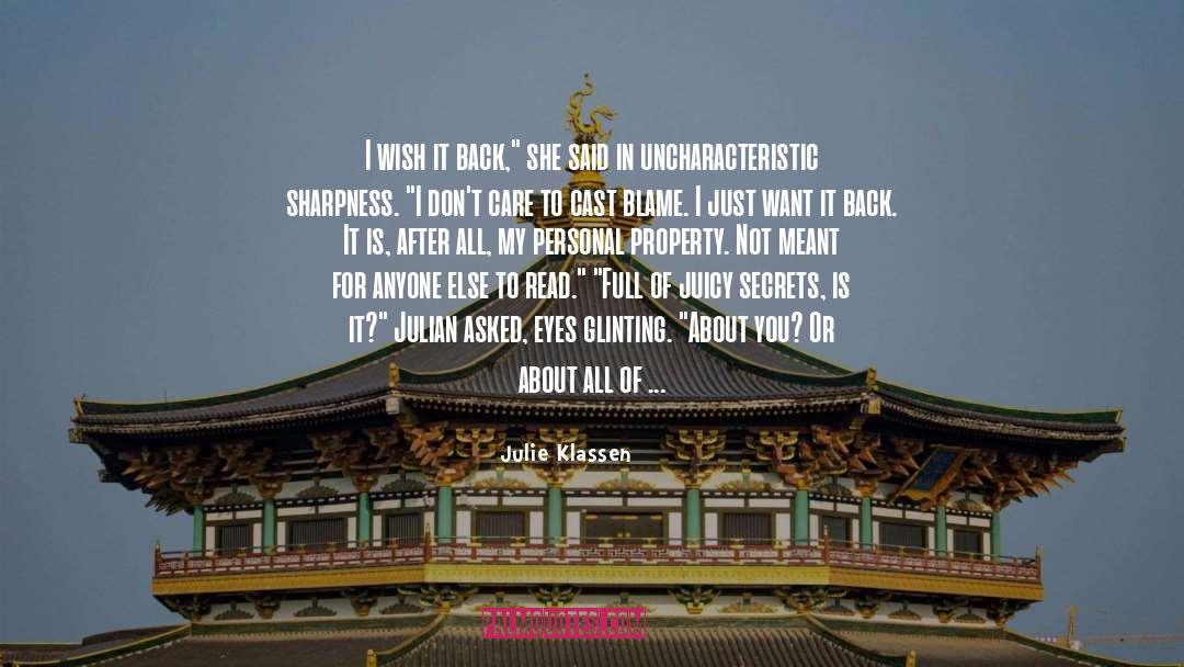 Your Personal Journey quotes by Julie Klassen