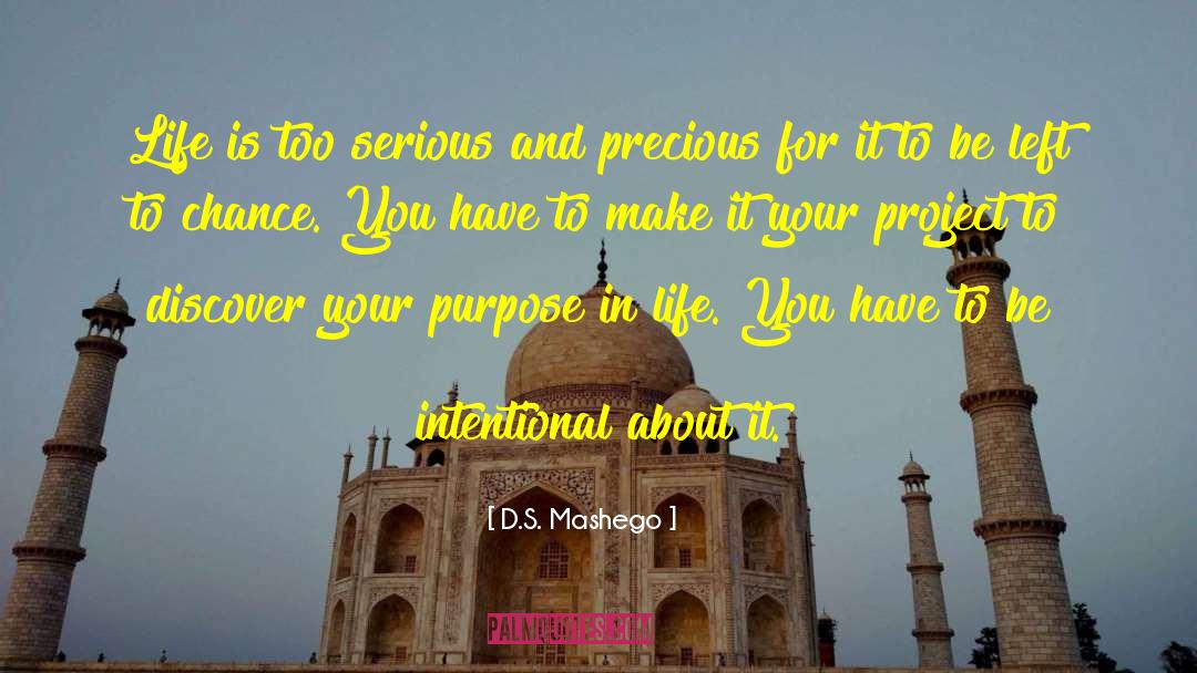 Your Purpose In Life quotes by D.S. Mashego