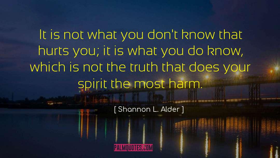 Your Spirit quotes by Shannon L. Alder