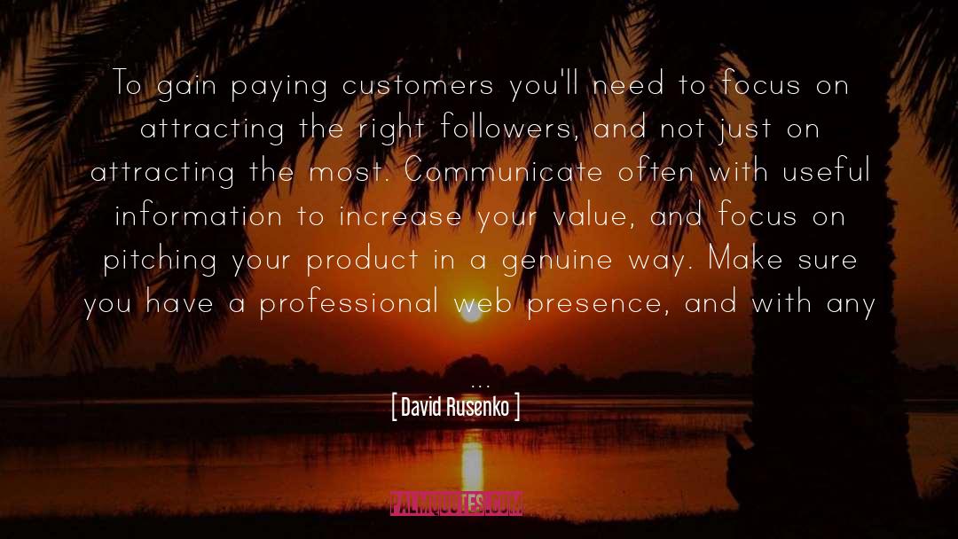 Your Value quotes by David Rusenko