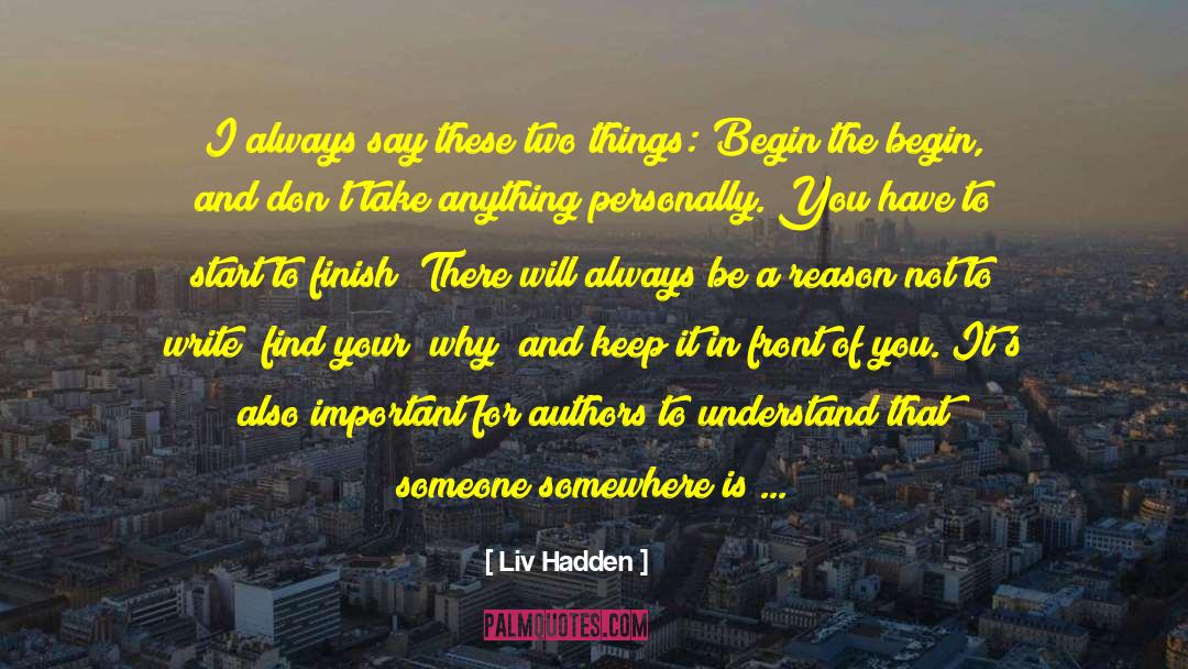 Your Why quotes by Liv Hadden