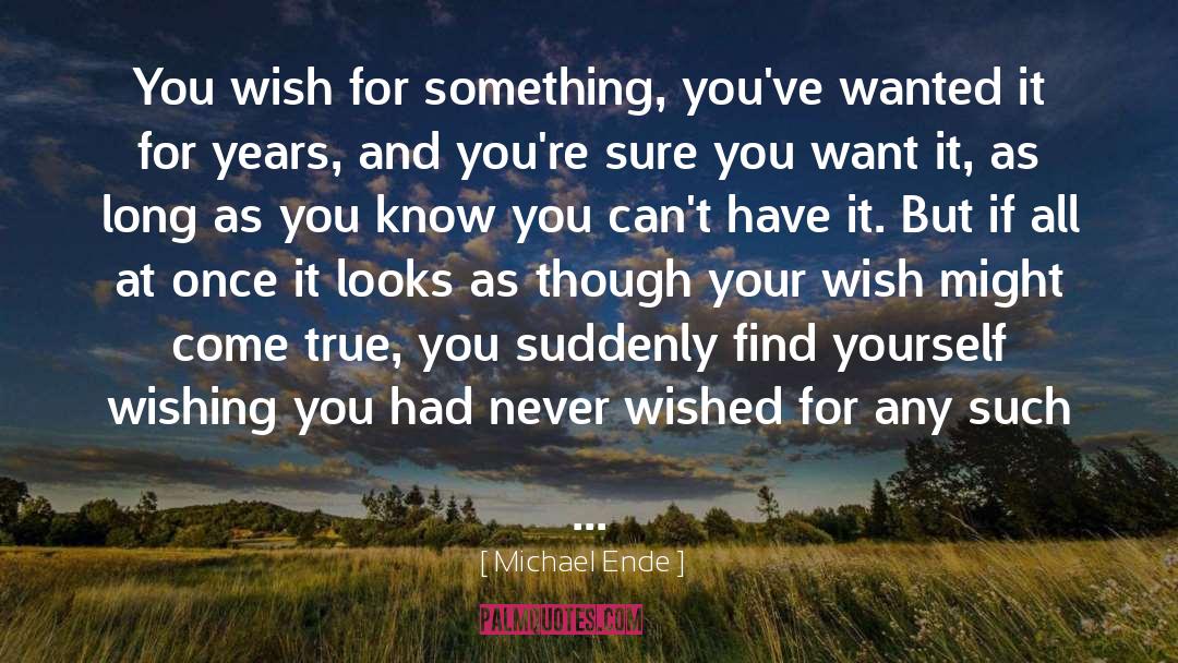 Your Wish Come True quotes by Michael Ende