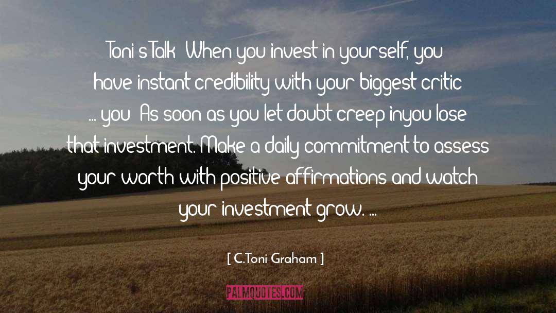 Your Worth quotes by C.Toni Graham