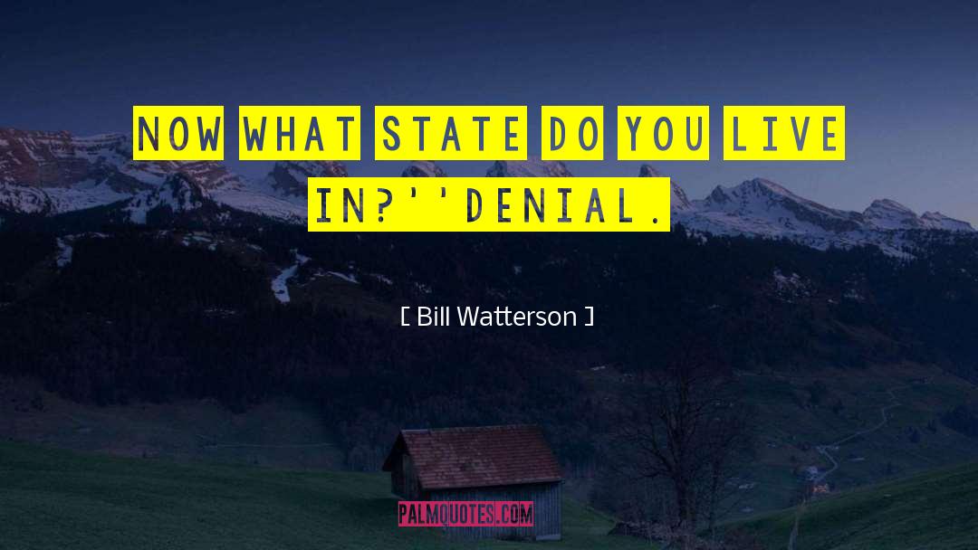 Youre In Denial quotes by Bill Watterson