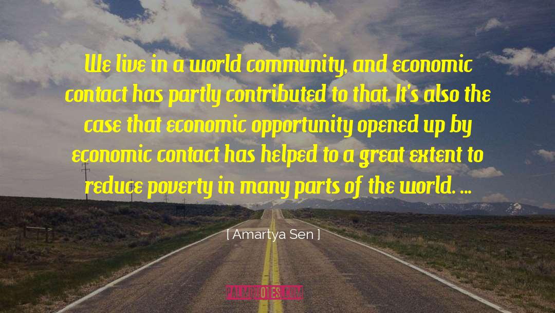 Youth Affected By Poverty quotes by Amartya Sen