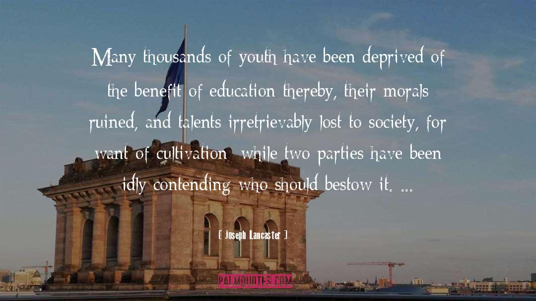 Youth Hostel quotes by Joseph Lancaster