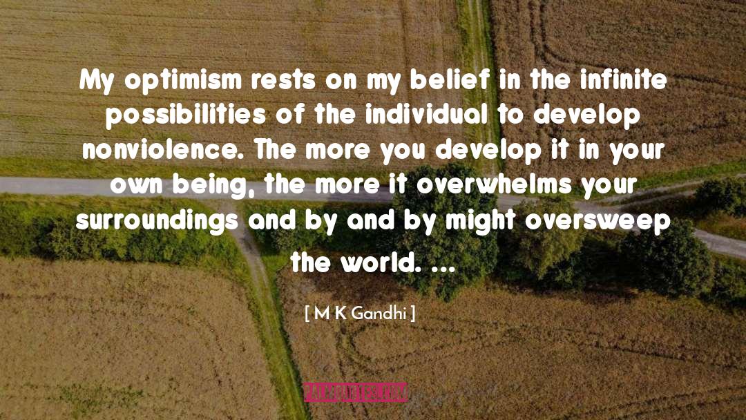 Youthful Optimism quotes by M K Gandhi