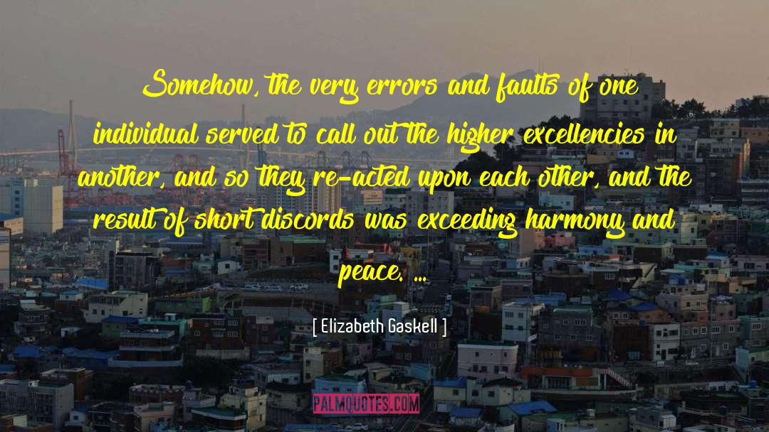 Yp Az Peace Love Harmony quotes by Elizabeth Gaskell