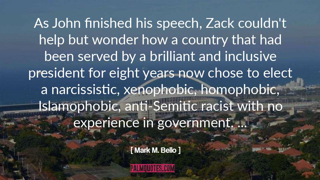 Zack quotes by Mark M. Bello