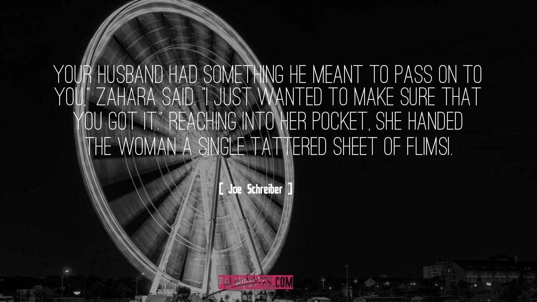 Zahara quotes by Joe Schreiber