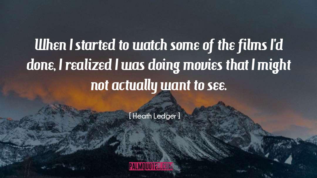 Zatoichi Films quotes by Heath Ledger