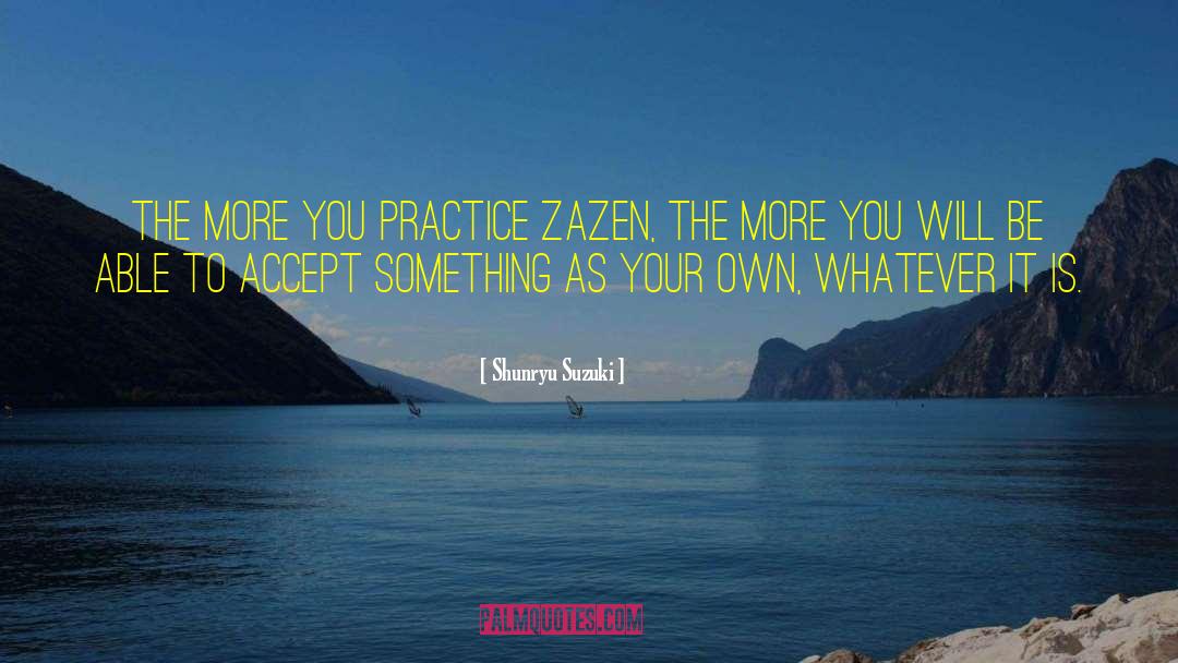 Zazen quotes by Shunryu Suzuki