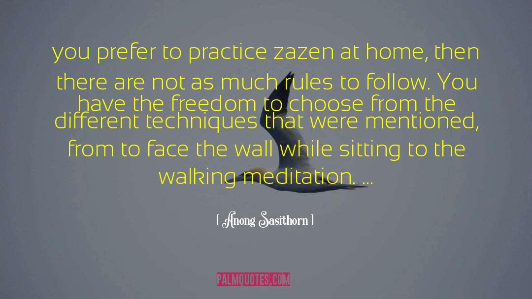 Zazen quotes by Anong Sasithorn