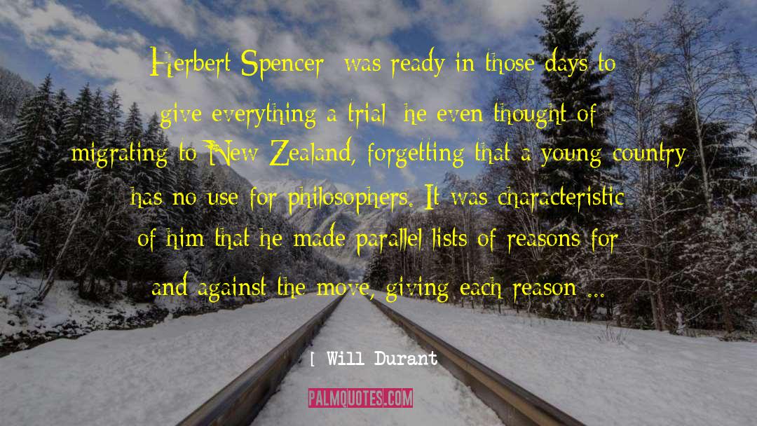 Zealand quotes by Will Durant