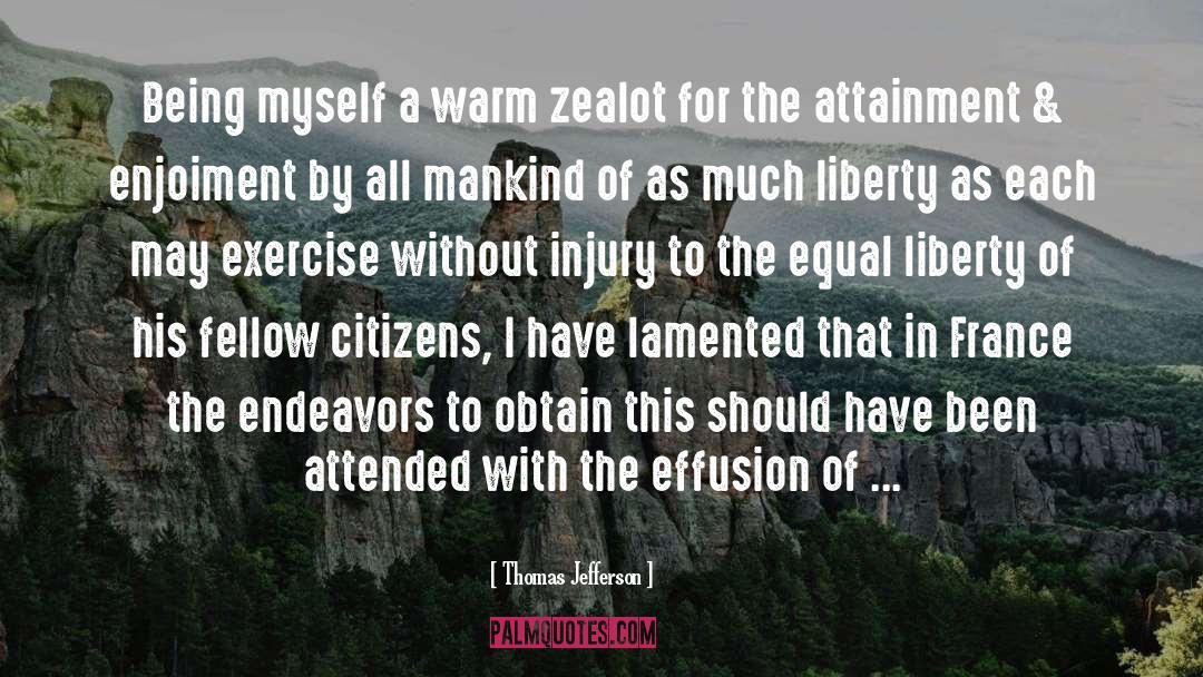 Zealot quotes by Thomas Jefferson