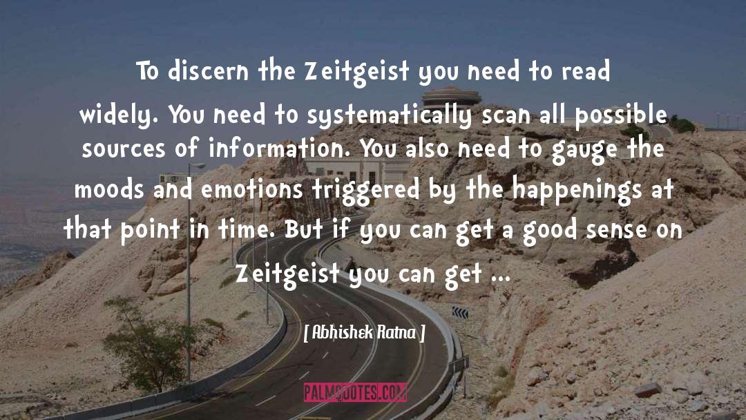 Zeitgeist quotes by Abhishek Ratna