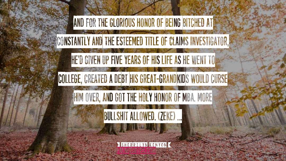 Zeke quotes by Sherrilyn Kenyon