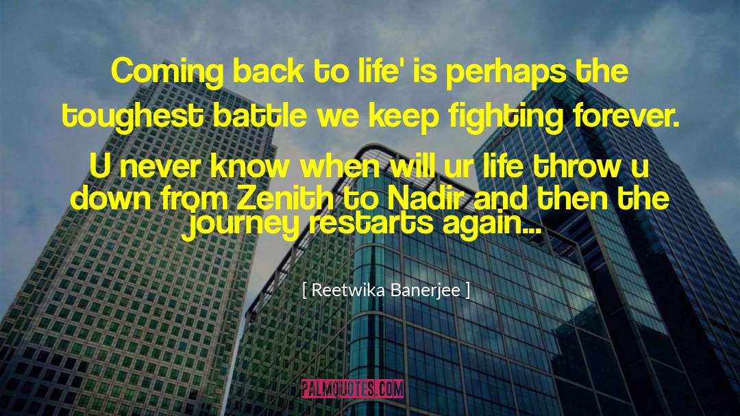 Zenith quotes by Reetwika Banerjee