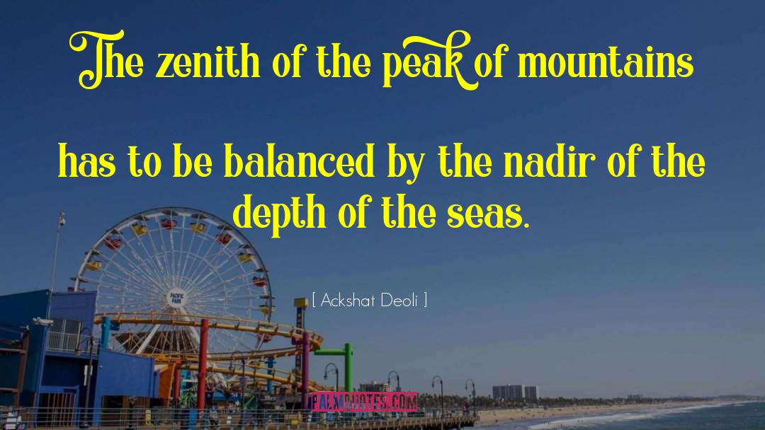 Zenith quotes by Ackshat Deoli