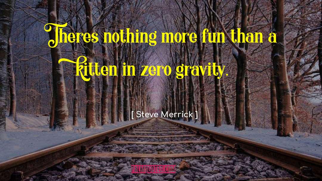 Zero Gravity quotes by Steve Merrick