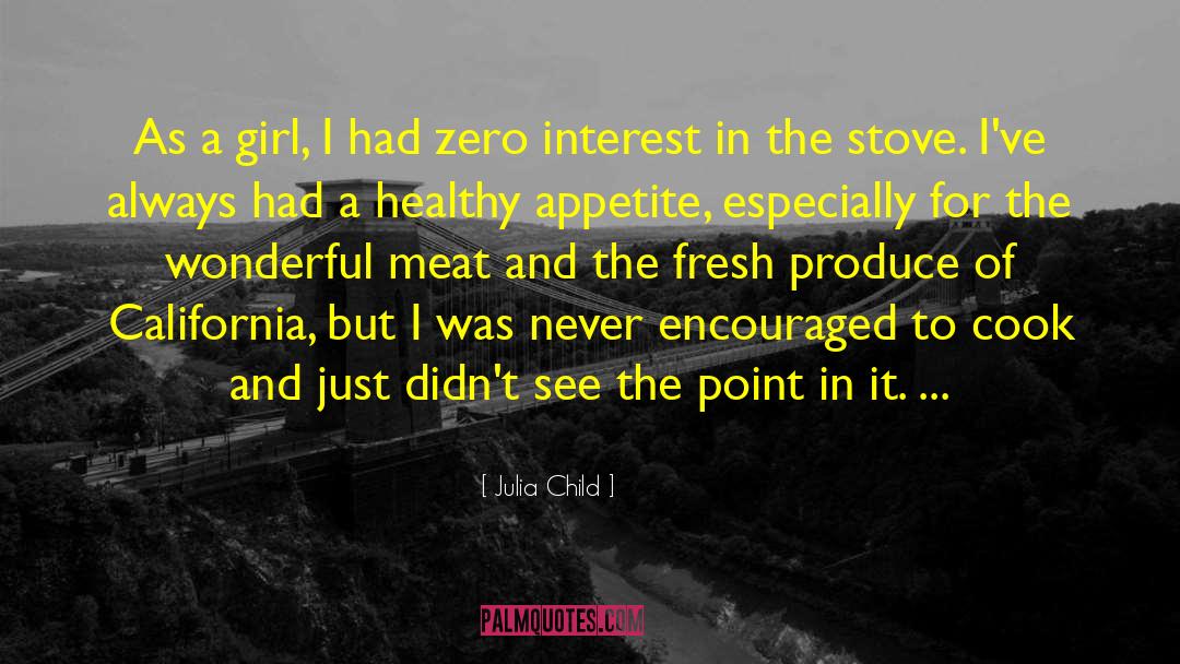 Zero Percentile quotes by Julia Child