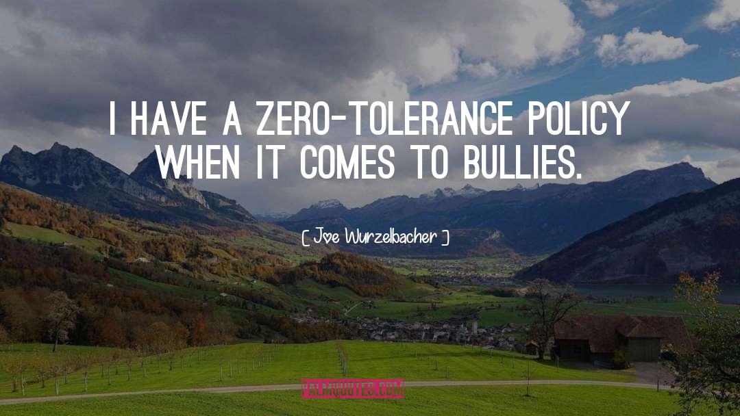 Zero Tolerance quotes by Joe Wurzelbacher