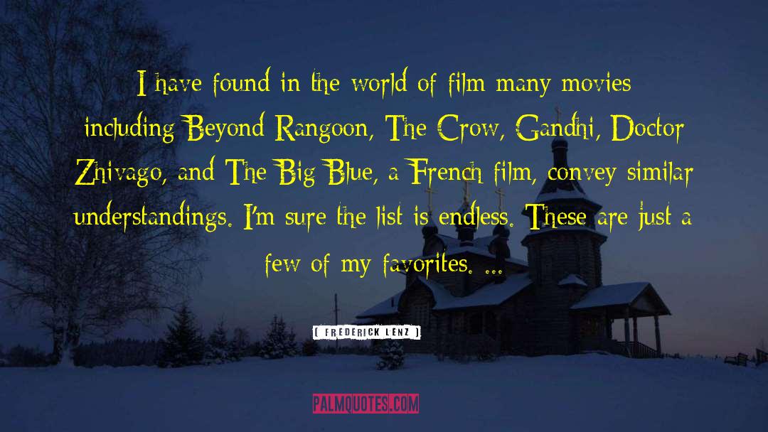 Zhivago Portrayer quotes by Frederick Lenz