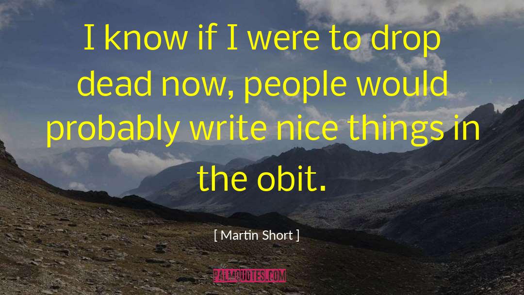 Zientarski Obit quotes by Martin Short