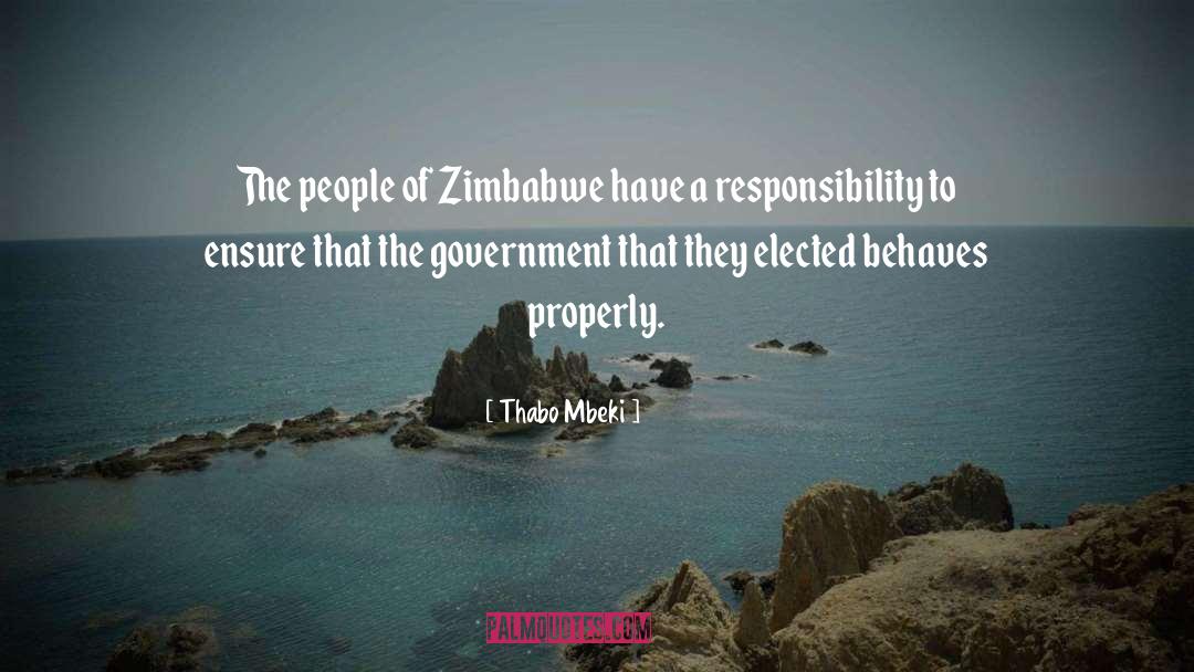 Zimbabwe quotes by Thabo Mbeki