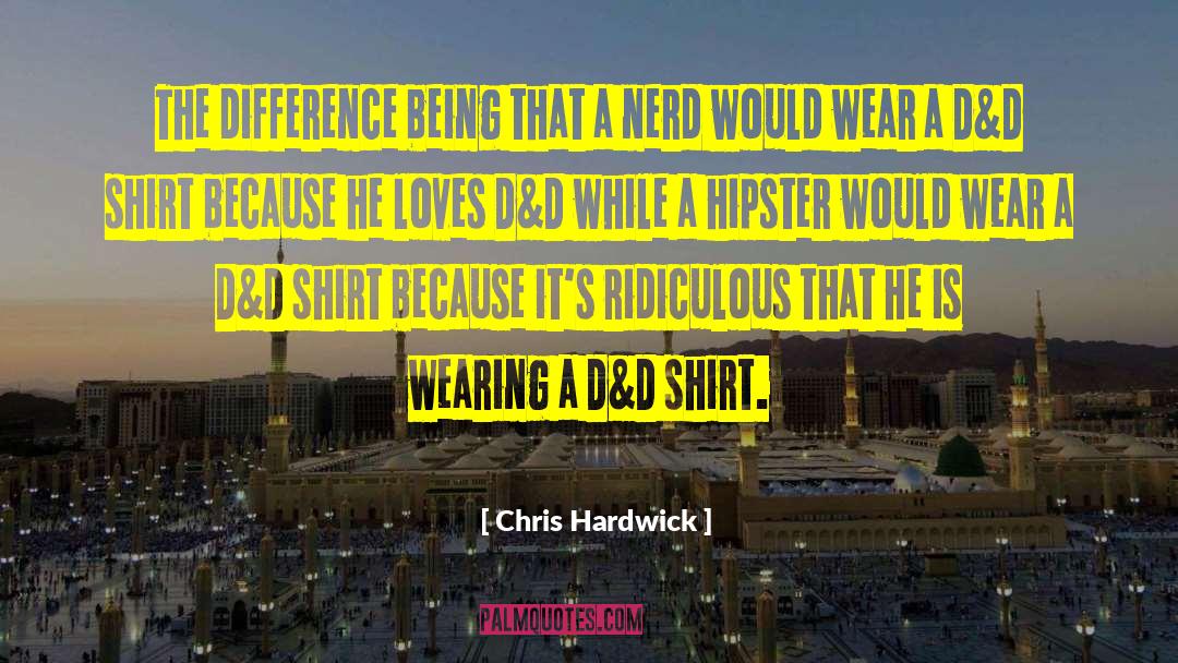 Zimberg Shirts quotes by Chris Hardwick