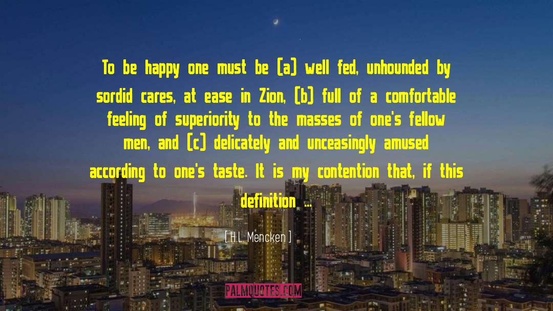 Zion quotes by H.L. Mencken
