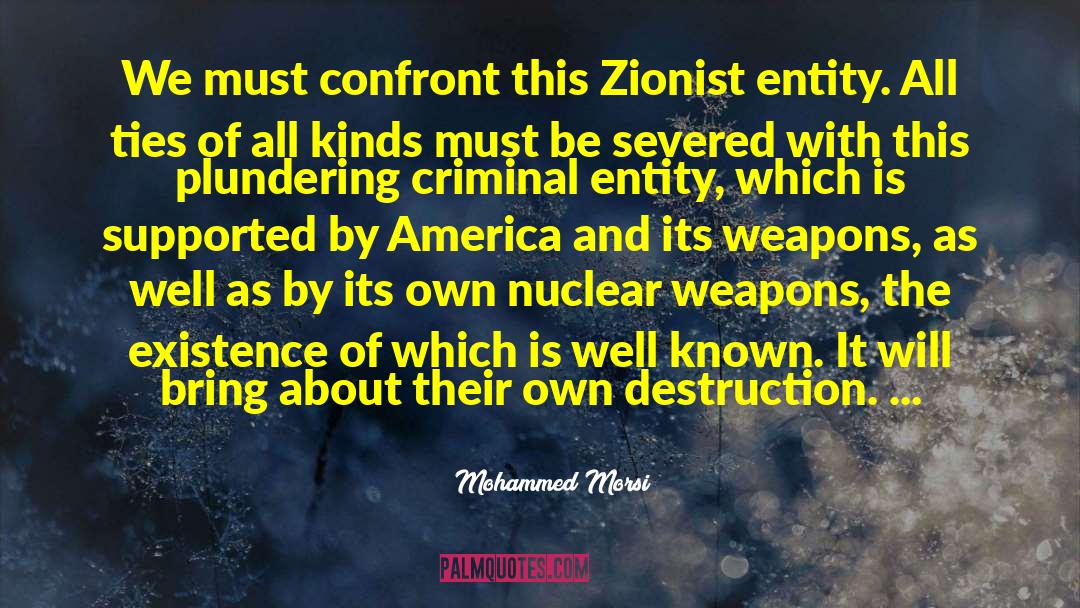 Zionist quotes by Mohammed Morsi