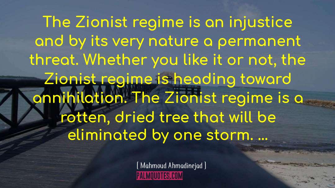 Zionist quotes by Mahmoud Ahmadinejad