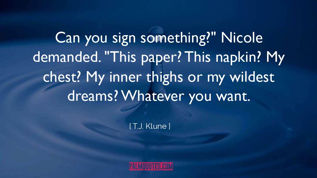 Zisa Dreams quotes by T.J. Klune
