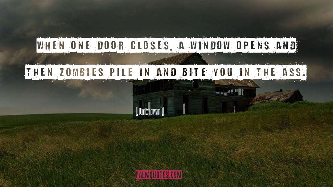 Zombie Apocalypse Humor quotes by Unknown