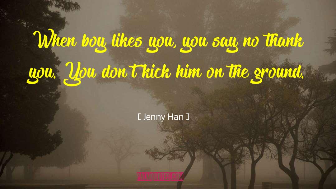 Zombie Boy quotes by Jenny Han