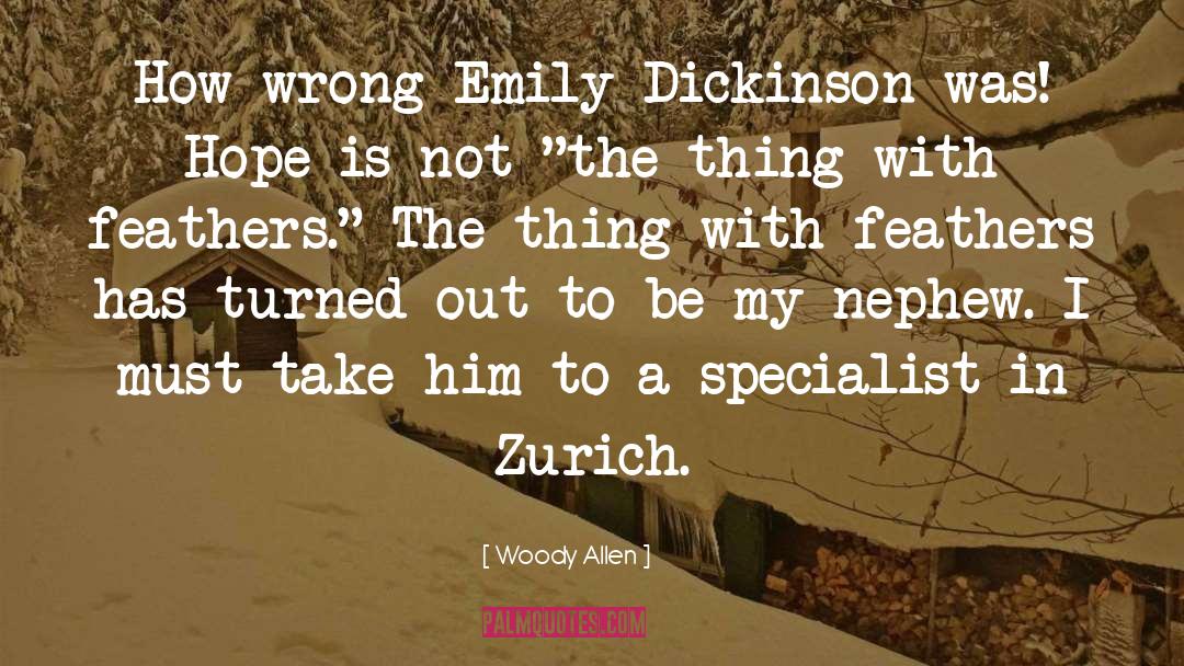 Zurich quotes by Woody Allen