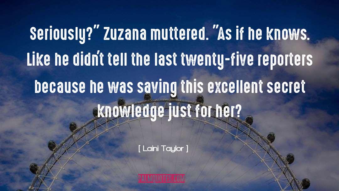 Zuzana quotes by Laini Taylor